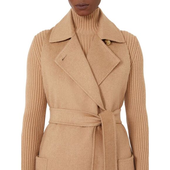 Max Mara Women Sleeveless Camel Coat - Picture 5 of 5